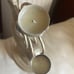 Vintage Glitter Thin Metal Reindeer Deer Christmas Candle Holder Votive Pair