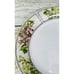 Oneida TUSCAN GRAPES Cheri Blum Rim Panels Dots Stoneware Dinner Plates Set 4