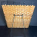 Matching Vintage Woven Wicker Metal Wall Letter Caddy & Desk File Organizer