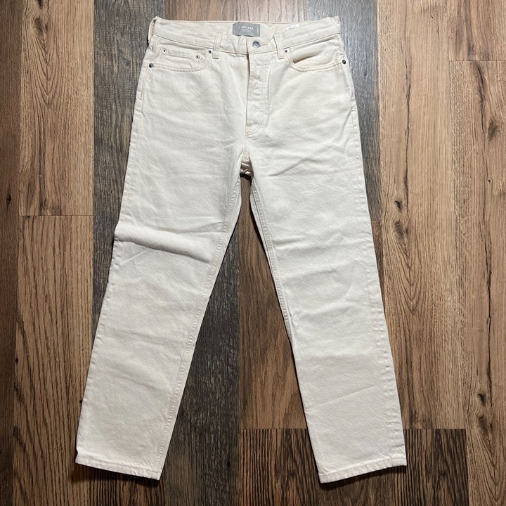 Everlane The Rigid Slouch Ecru Jean Women's Size 27 Reg