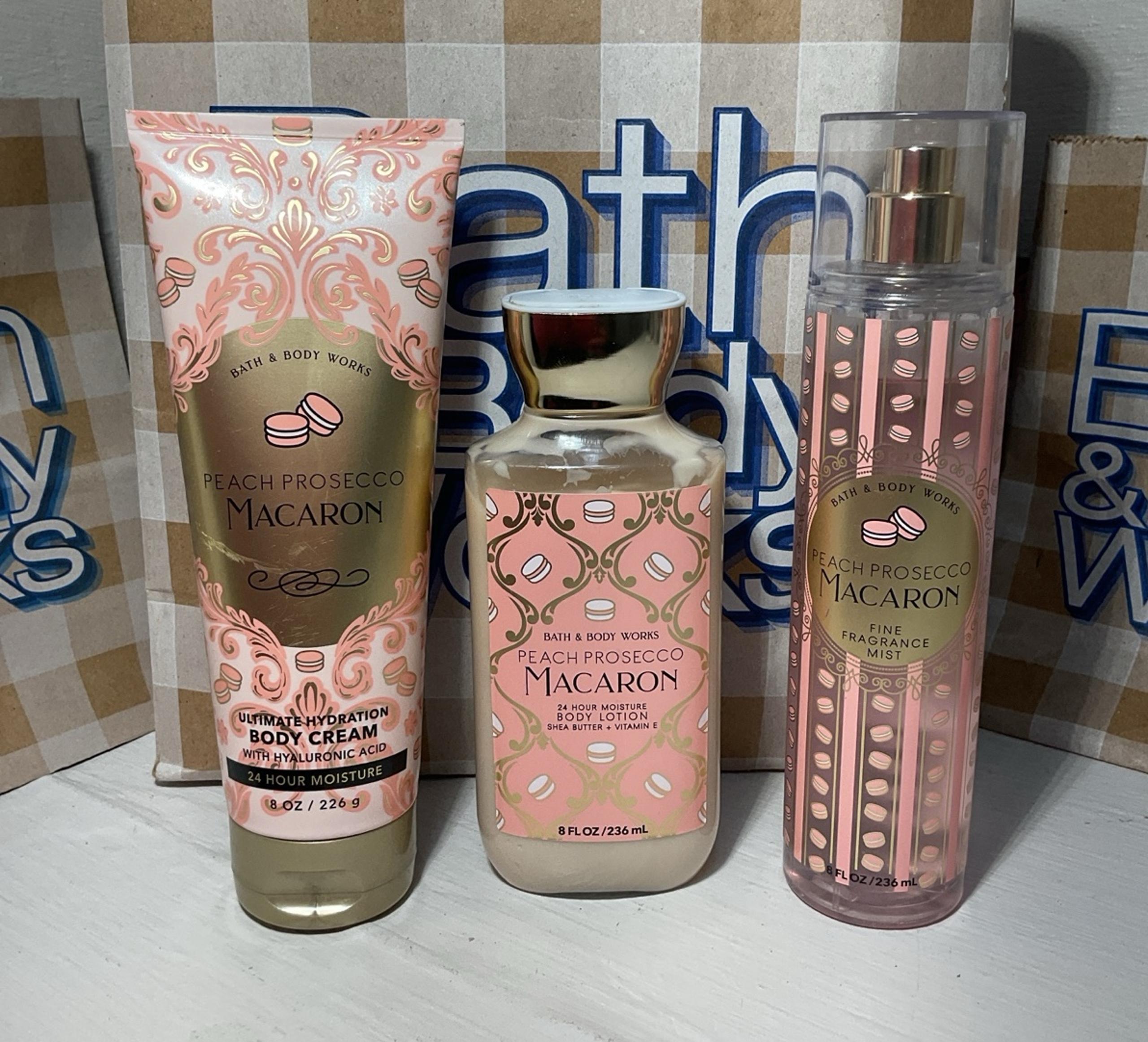 Bundle Of Peach Prosecco Macaron From Bath And Body Works!!