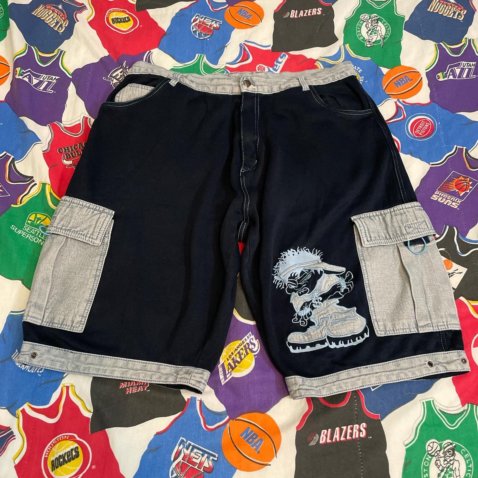 Vintage Y2K Unlimited JNCO Style Denim Jean Shorts Mens 40