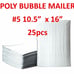 25 #5 10.5x16 Poly Bubble Padded Envelopes Mailers Self Sealing Shipping Bags