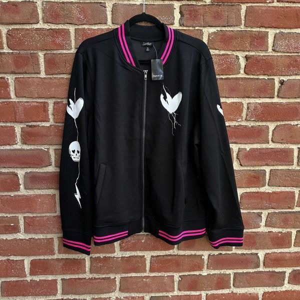 Torrid 90 Lovesick bomber sweatshirt jacket 4X