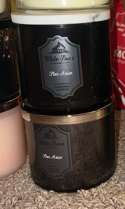 Bath and Body works star anise candles