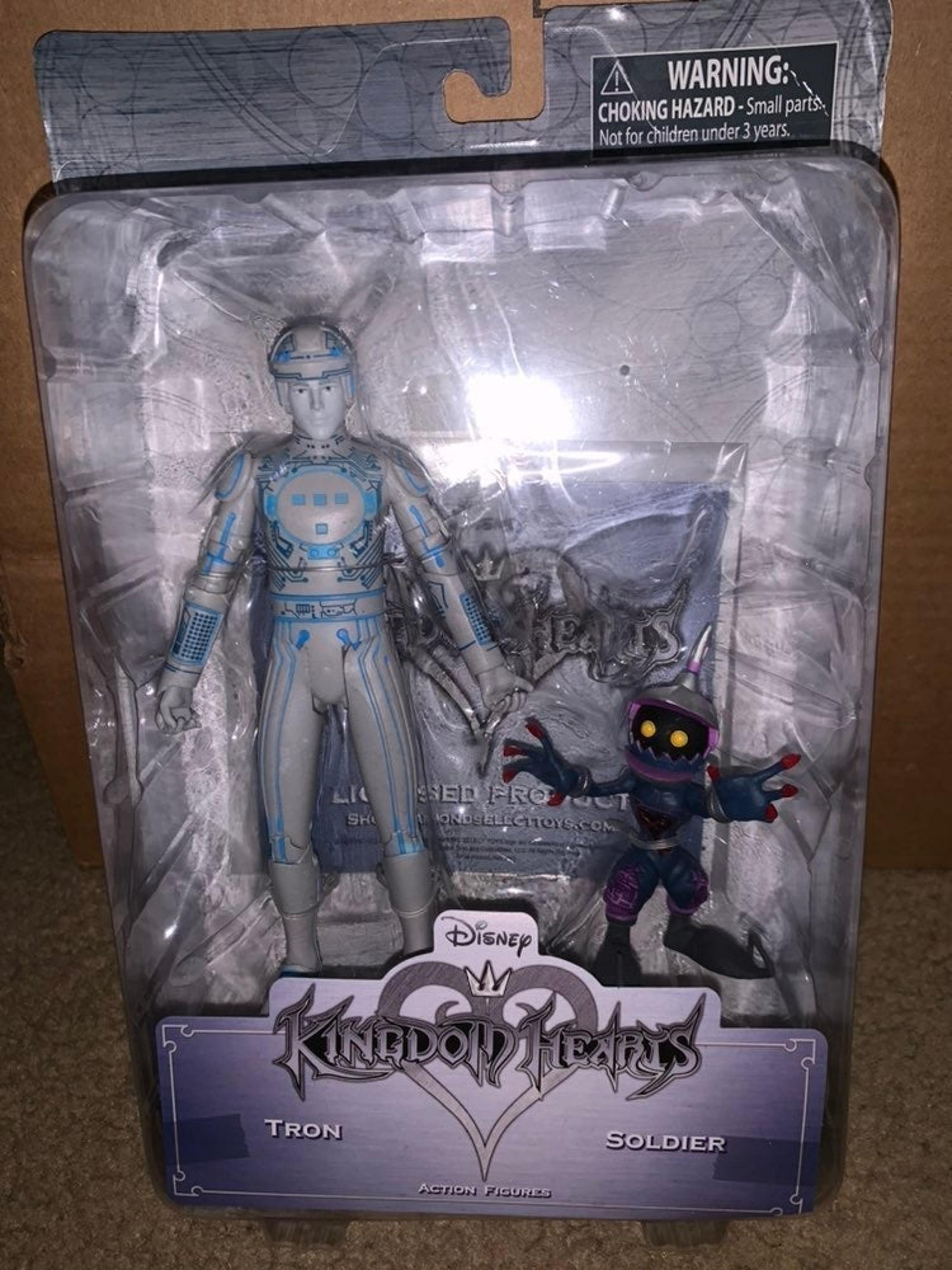 New Gamestop Disney Kingdom Hearts Tron & Soldier Action Figures Collectibles