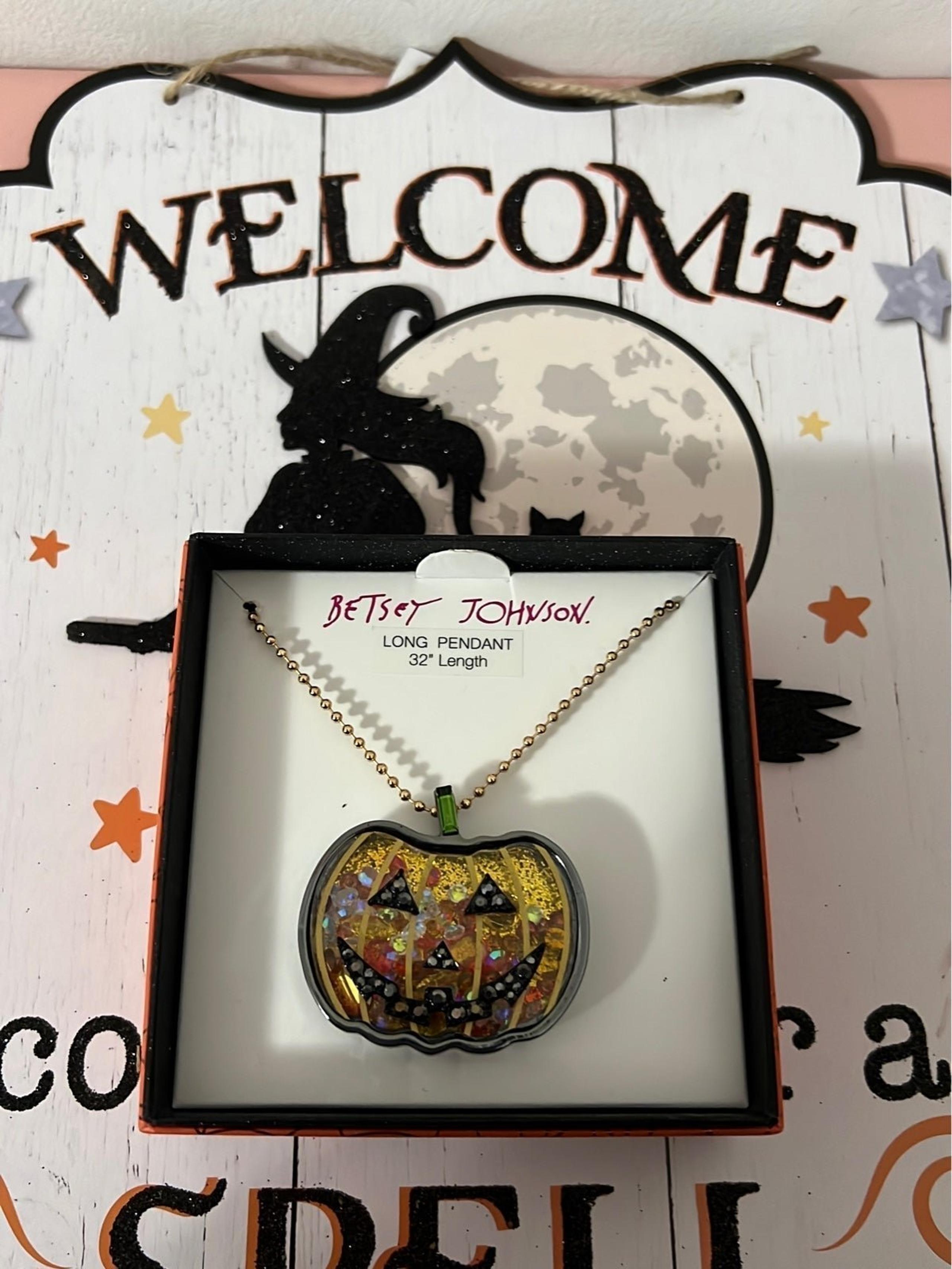 Betsy Johnson Pumpkin Necklace