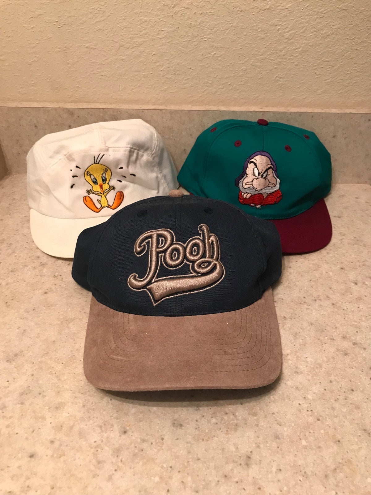 Kids Vintage 90’s Disney/Looney Tunes Hat Bundle