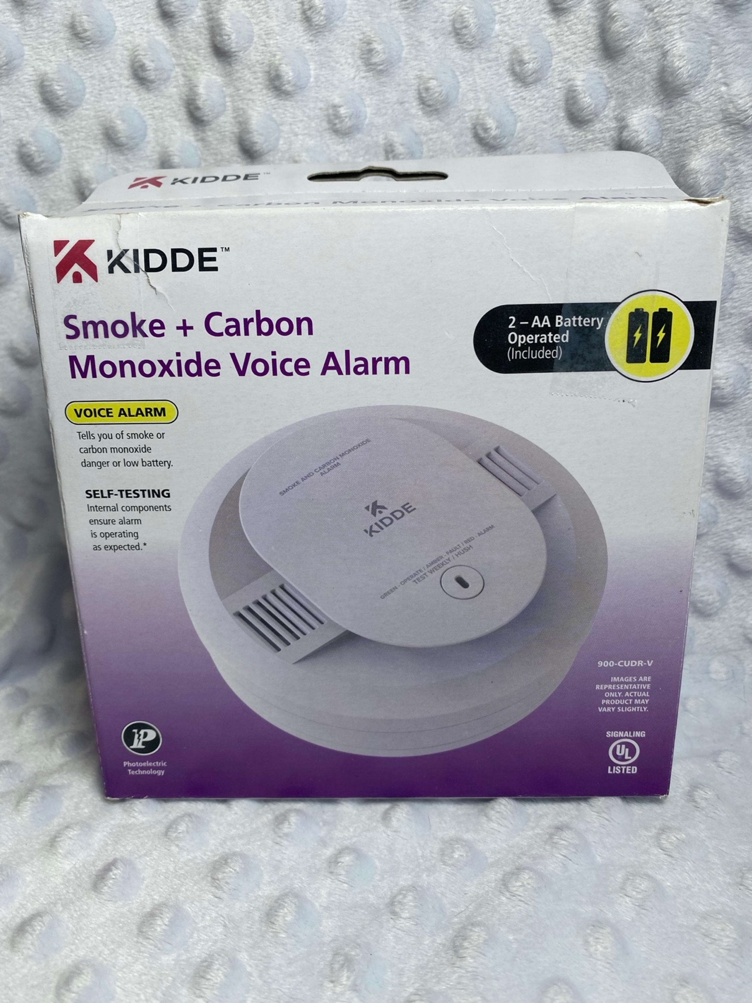 NWT - Kidde 900-CUDR-V Battery Smoke & Carbon Monoxide Detector w/ Voice Alerts