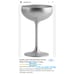 Fine Silver Crystal Champagne Coupe Glassware Wine Daiquiri Stölzle 6 Set