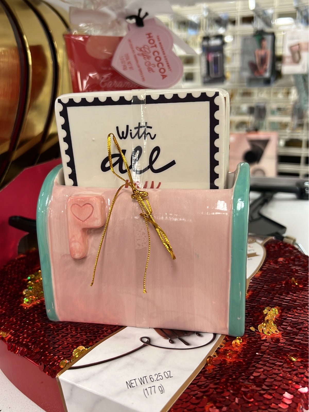 Valentine’s Day Love Letter Caddy with Coasters