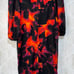 Runaway The Label Karma Midi Dress Flame Black Red Orange Tropical Size Small