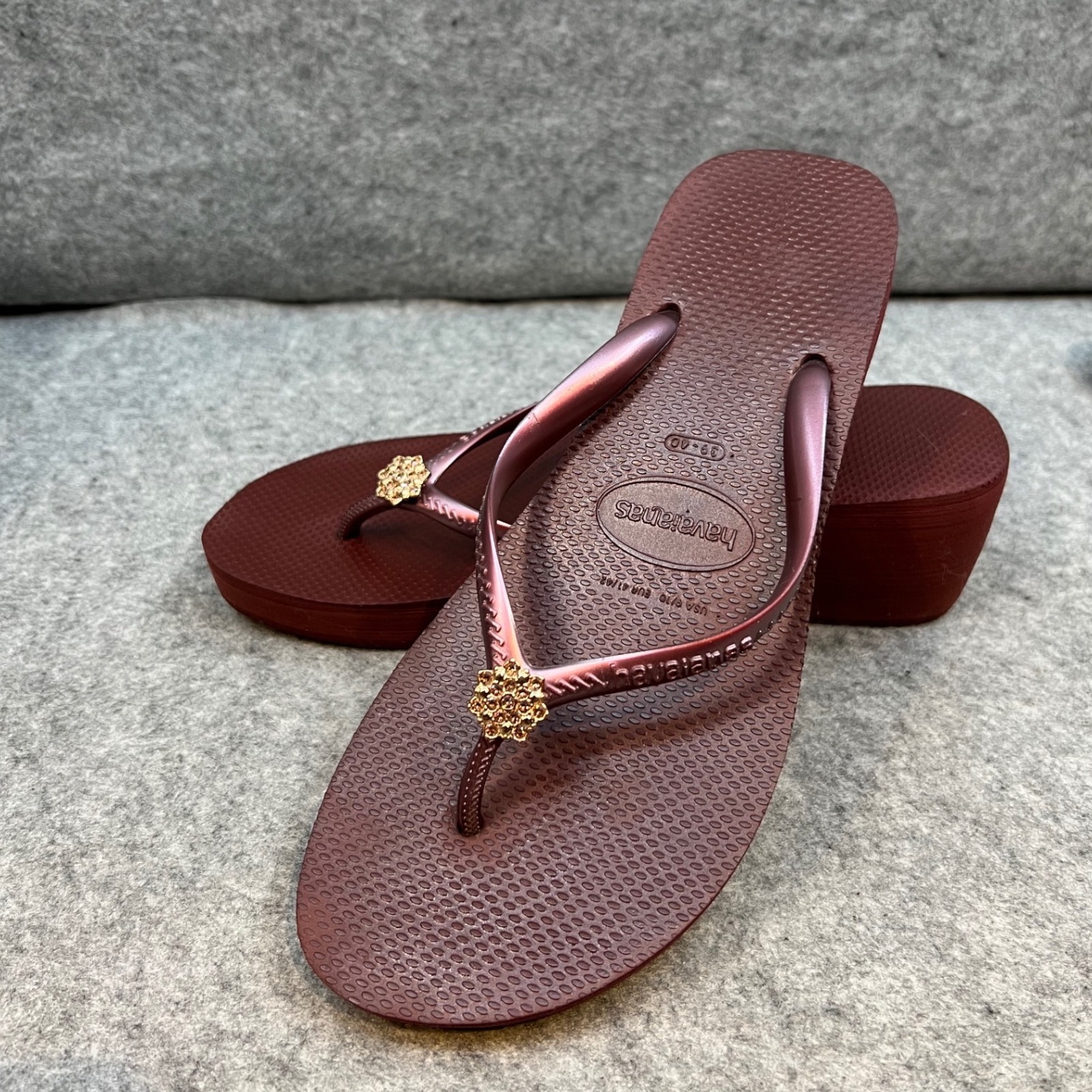 havaianas wedge flip flops