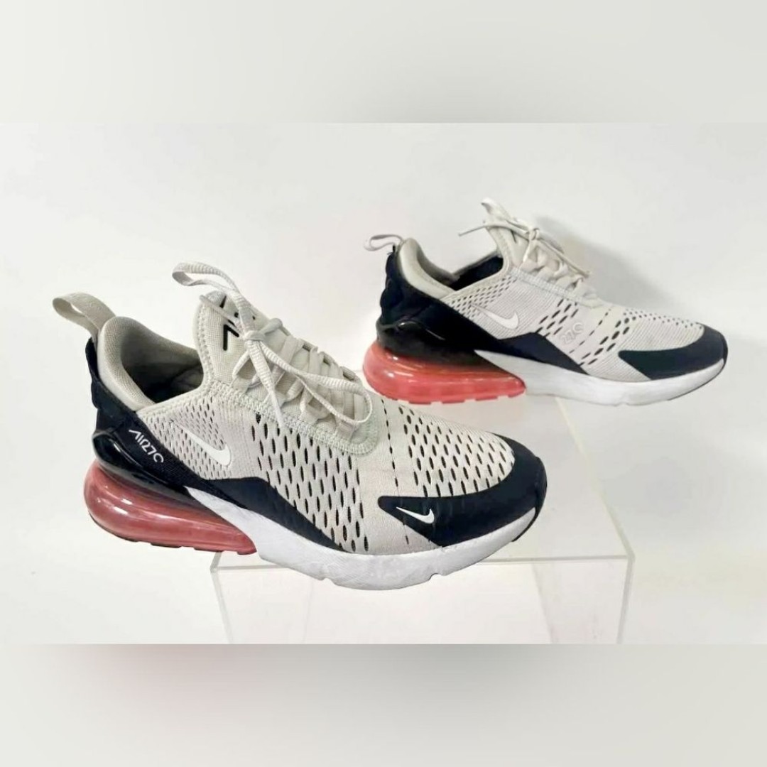 Nike Air Max 270 GS Light Bone Athletic Sneakers Tennis Shoe Size 6.5Y unisex