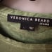 VERONICA BEARD Bea Space Dye Ruffle Cotton T-Shirt NWOT Size Large