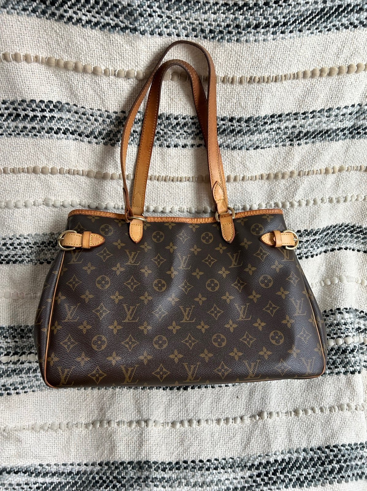 Louis Vuitton Brown Batignolles Monogram Horizontal Canvas Tote Bag