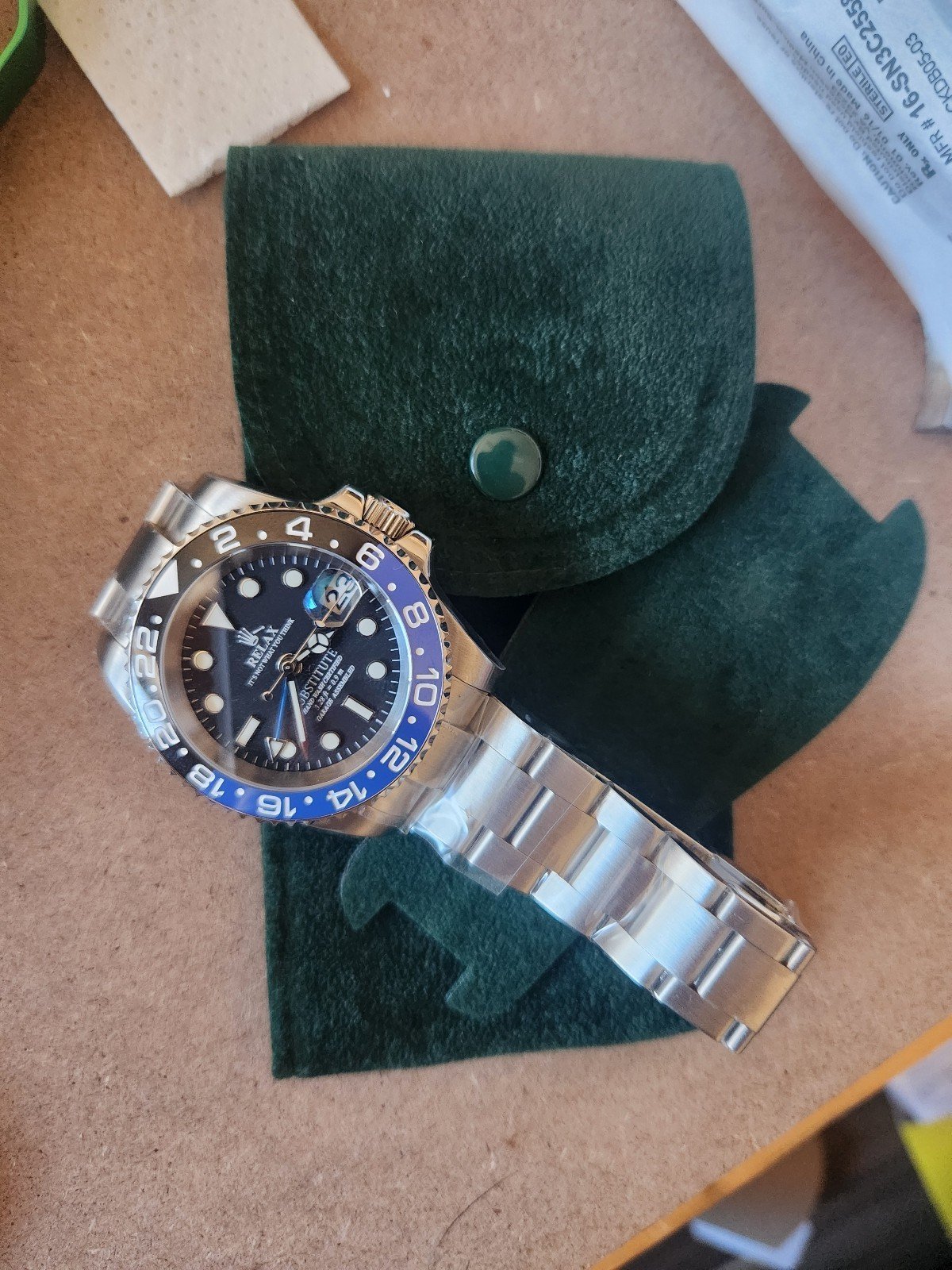 Relax Dial Seiko Mod NH35 / NH34 Hulk Submariner GMT Homage MADE TO ORDER