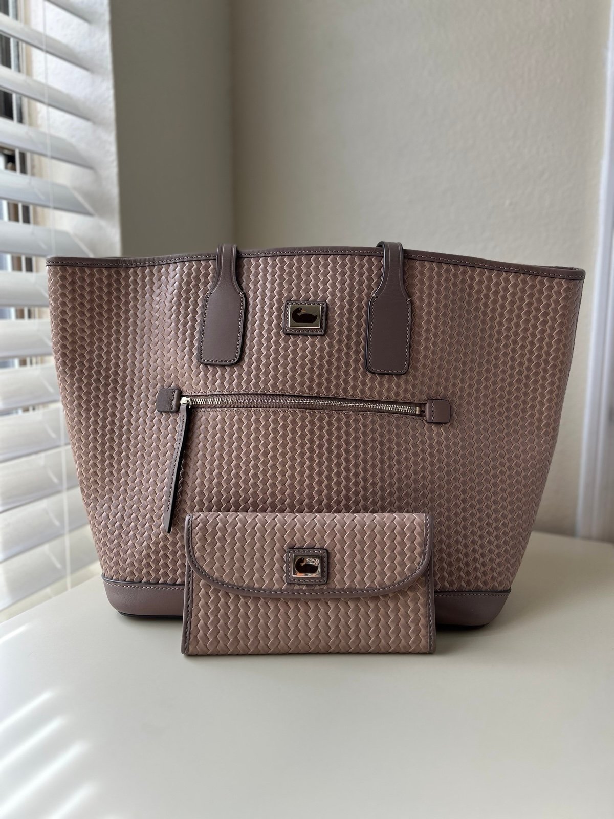 Dooney & Bourke Camden Woven Tote Set