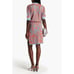 Diane Von Furstenberg Cruz Skirt Metallic Jacquard Tile/ Bella Palm Blue Medium