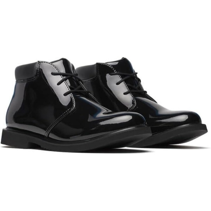 Thorogood Sz. 13M Mens Black Patent Leather Dress Ankle Boots Lace-Up Sole New