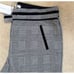 NWT - VERONICA BEARD White, Gray, and Black Glen Plaid Cigarette Pants - 6