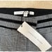 NWT - VERONICA BEARD White, Gray, and Black Glen Plaid Cigarette Pants - 6