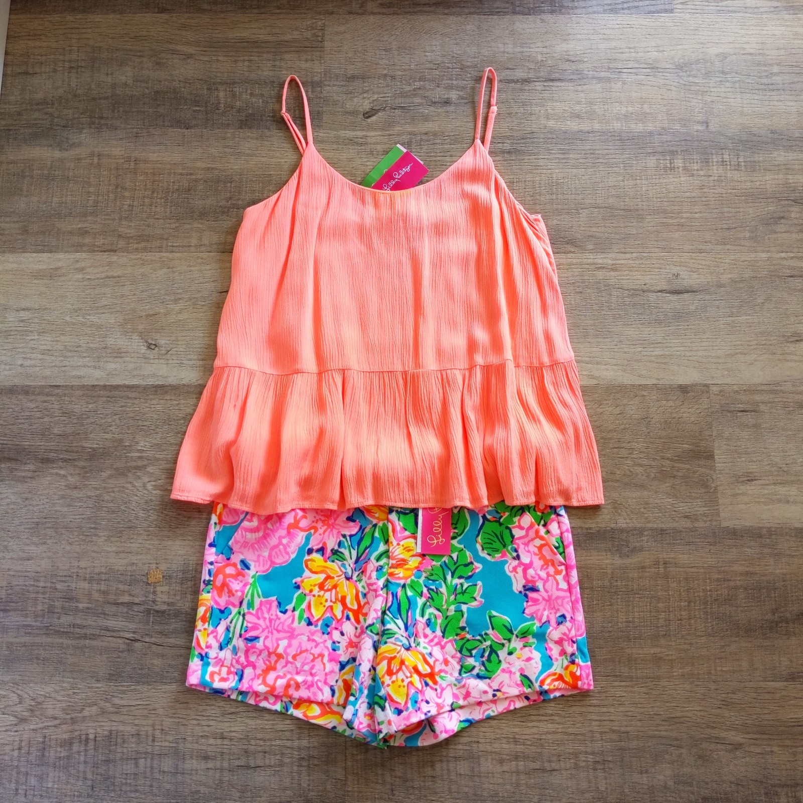 Lilly Pulitzer NWT Abena Tank Top & Callahan Shorts Outfit Set 2 / M