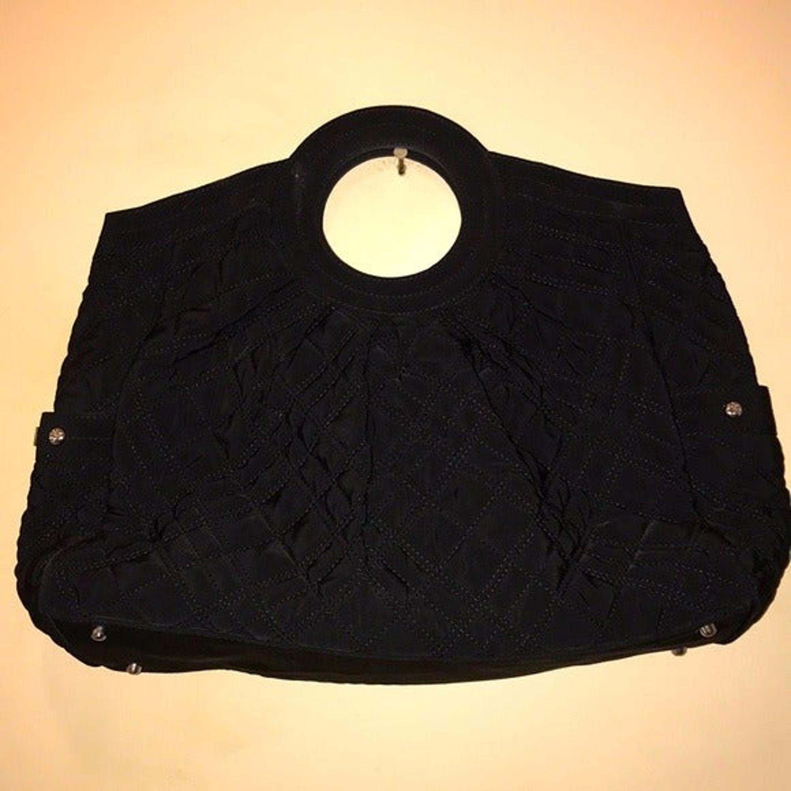 Vera Bradley Women’s Black Waffle Hobo Bag with Removable Shoulder Strap. T
