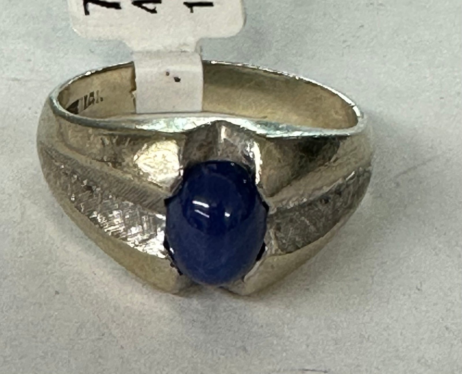 14K White Gold “Star Sapphire” Ring-Size 9.5