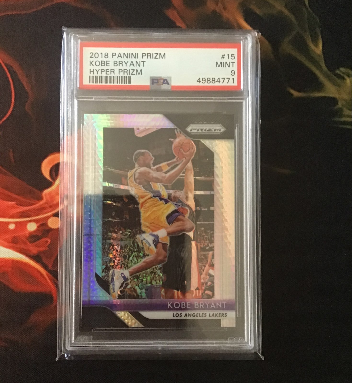 2018 Panini Hyper Prizm Kobe Bryant PSA 9