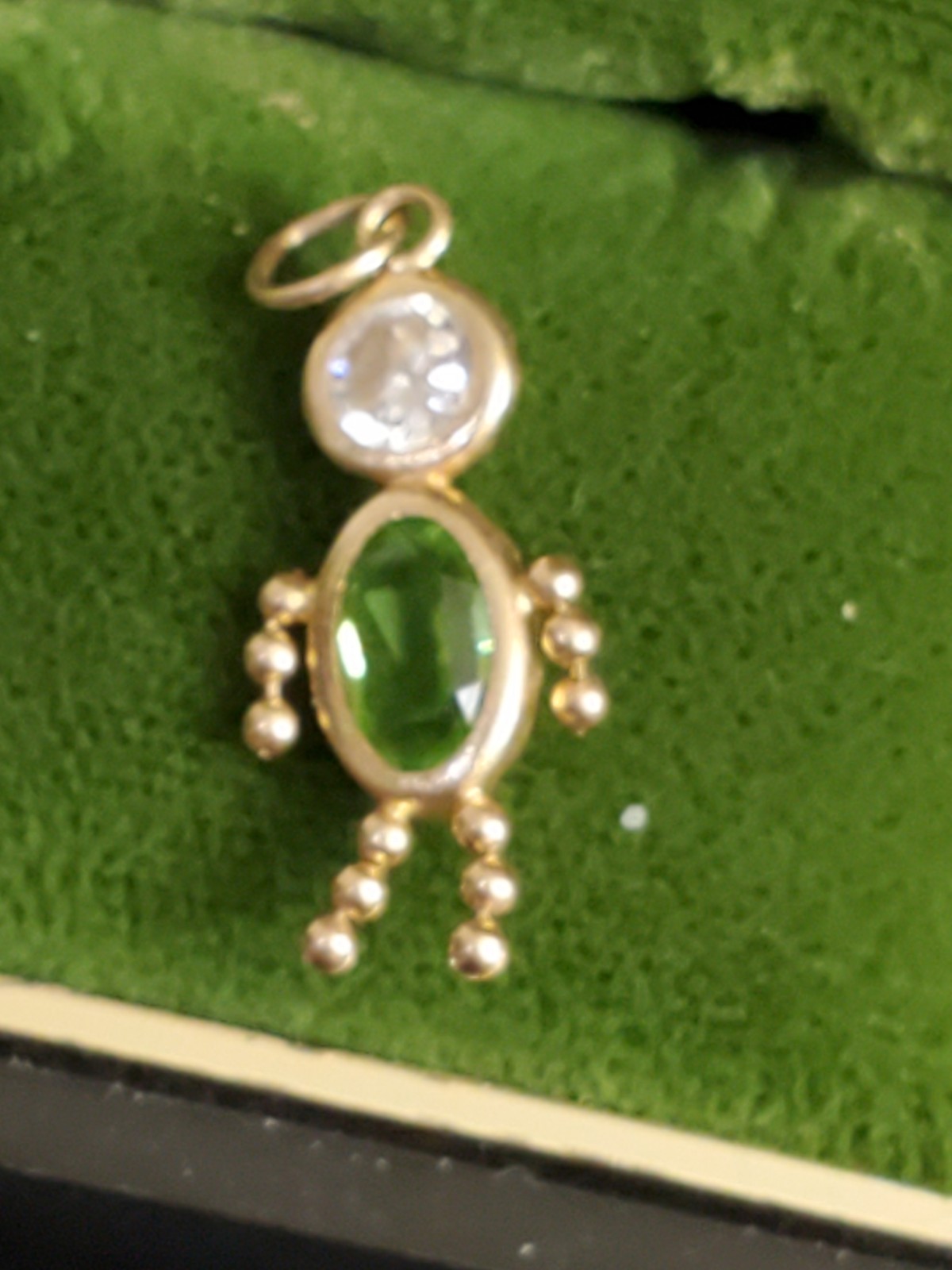 14k boy pendant