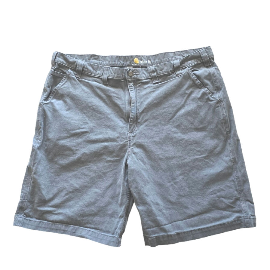 Carhartt Relaxed Fit Mens Canvas gray shorts Size 46 Big and Tall Work Durable