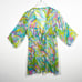 Trina Turk Silk Sheer Beach Cover Up Psychedelic Colors Women’s Size Large