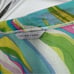 Trina Turk Silk Sheer Beach Cover Up Psychedelic Colors Women’s Size Large