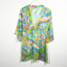 Trina Turk Silk Sheer Beach Cover Up Psychedelic Colors Women’s Size Large