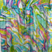 Trina Turk Silk Sheer Beach Cover Up Psychedelic Colors Women’s Size Large