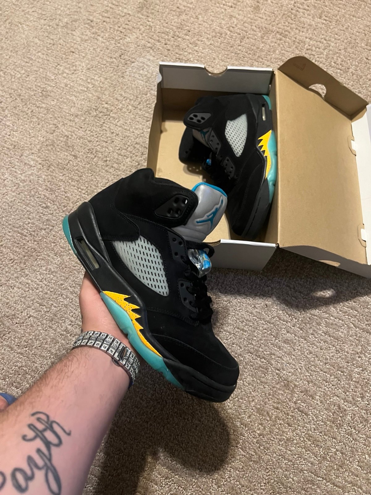 Jordan 5 aqua 9 men