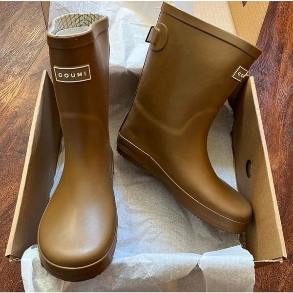 NEW Goumi Kids Sienna Muddies SZ 3 Neutral Rain Boots