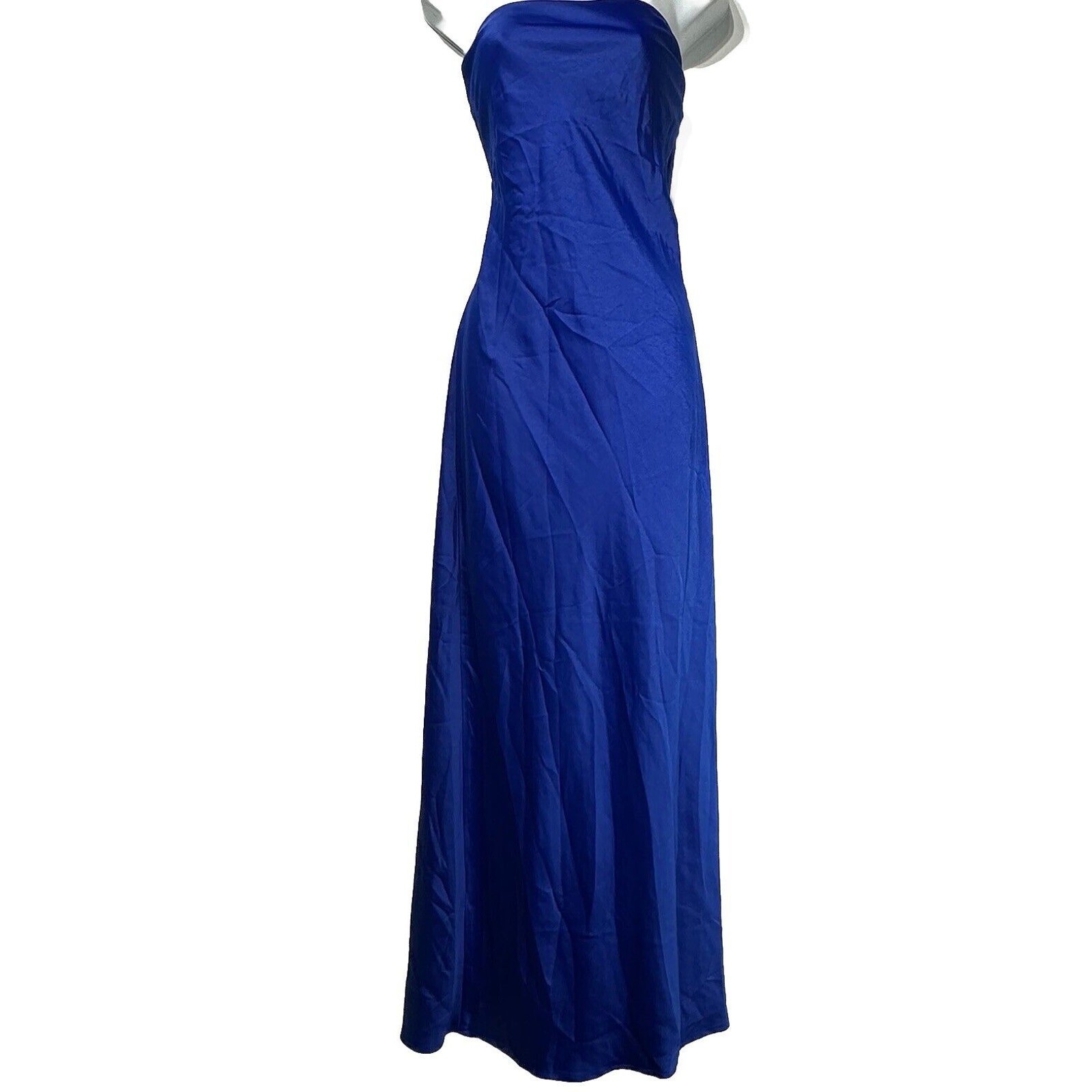 meshki blue sydney straight neck slip dress Size XL