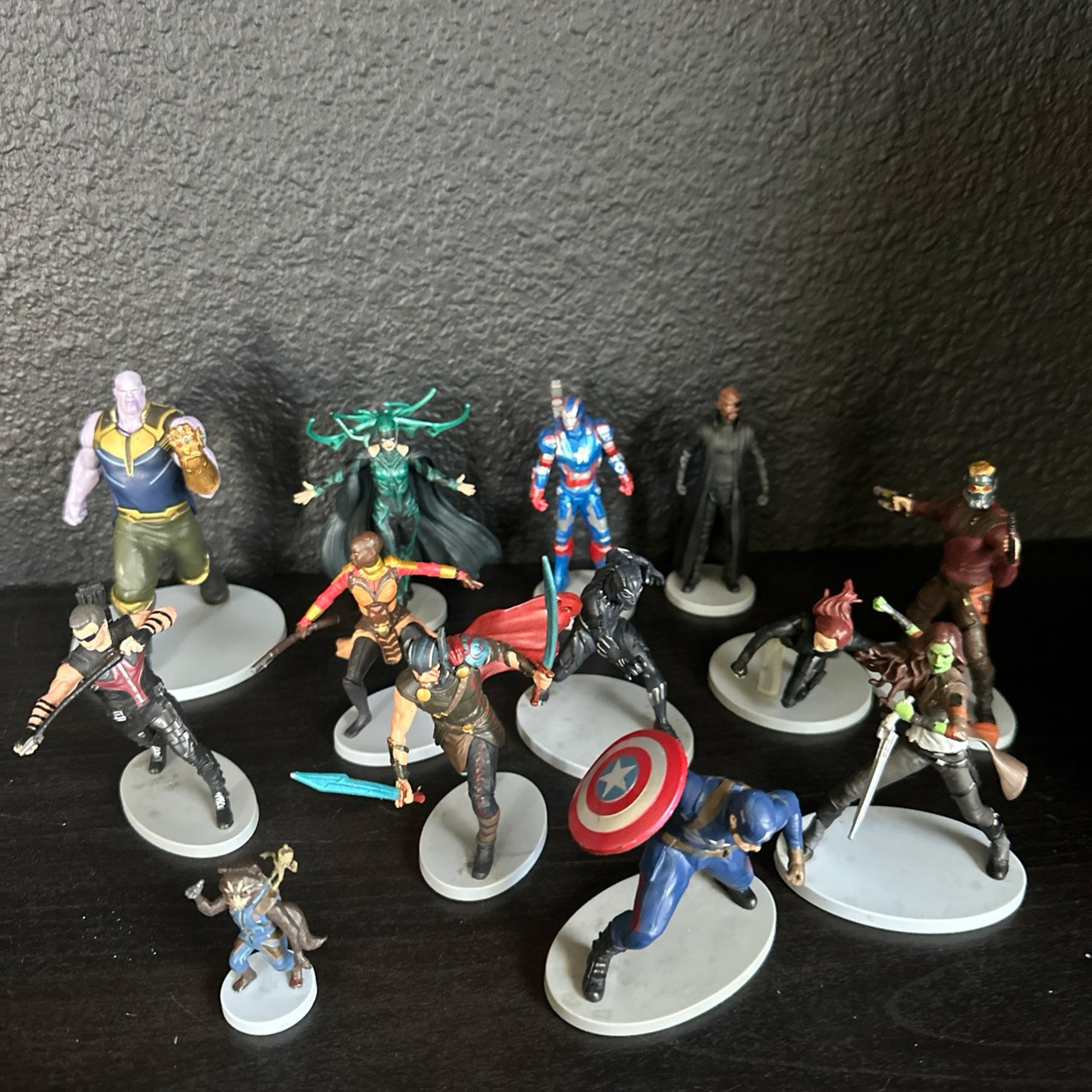Disney Marvel Thor Ragnarok Iron Man Avengers Guardians Figures Etc.. 13 Total