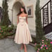 House of CB Samaria Corset Fit & Flare Dress Vintage Cream
