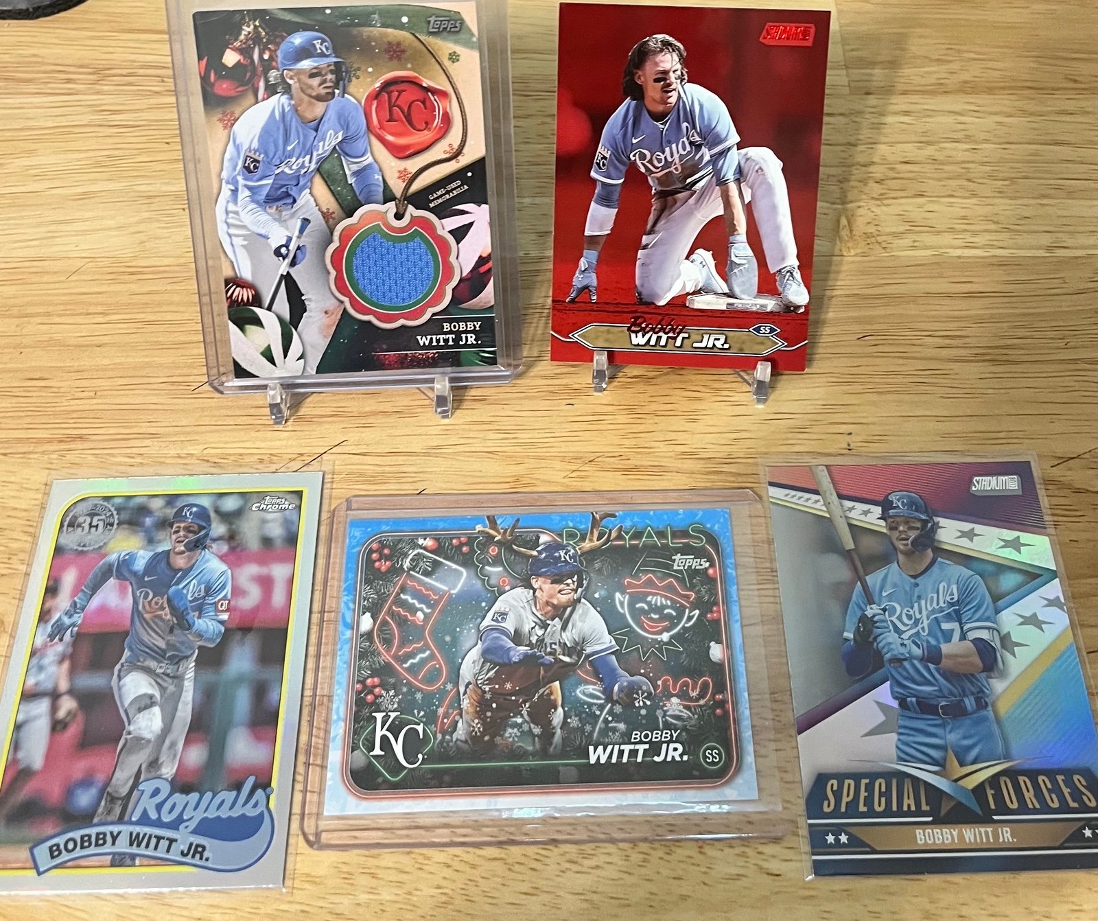 2024 Topps Holiday Bobby Witt Relic +