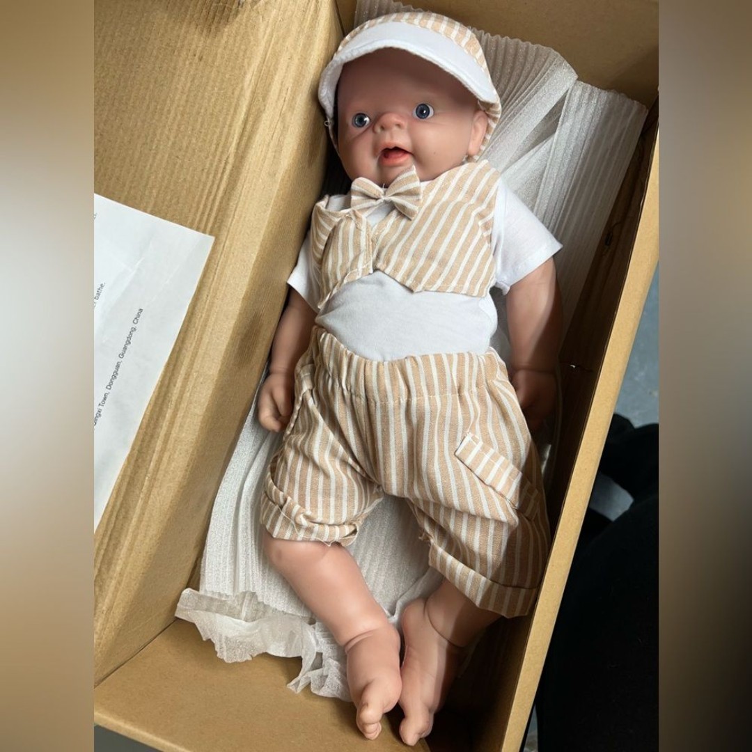 New 17'' Infant Full Silicone Reborn Baby Boy