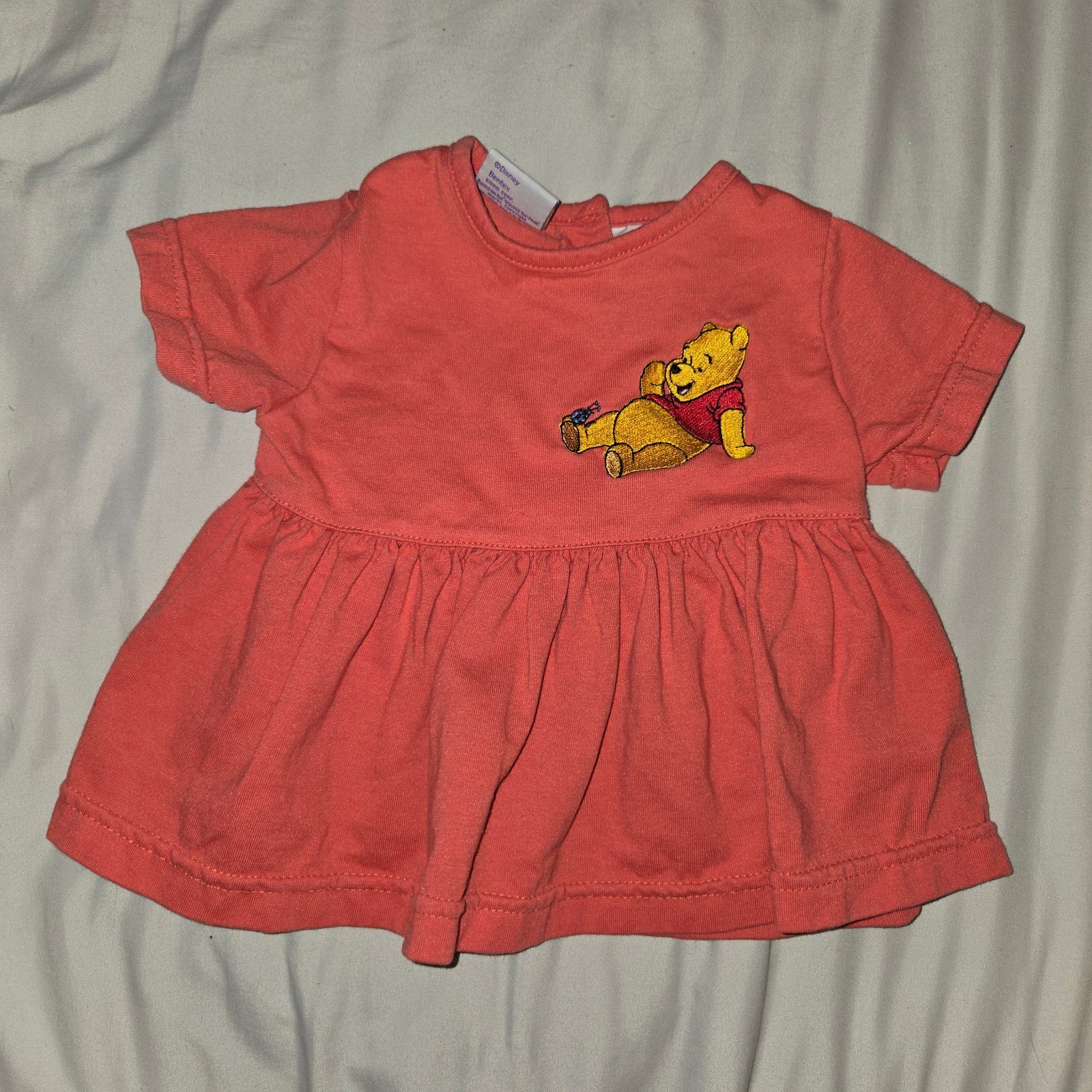 Vintage Winnie The Pooh Baby Girls Dress 6-9 months