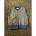 Willow Weavers Pure New Wool Vest Made in Ireland Button Up Sleeveless Blue