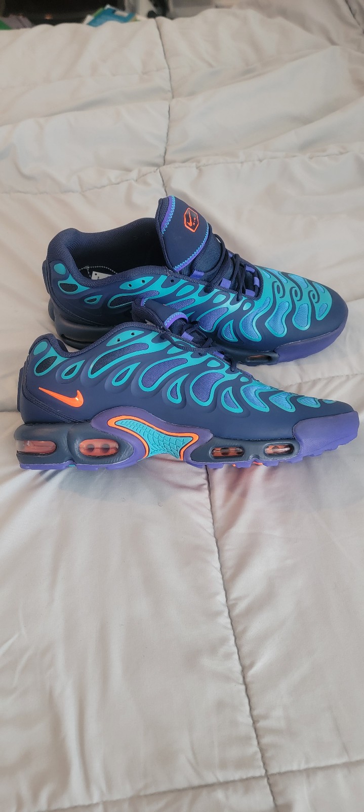 Nike Air Max Plus Drift Midnight Navy Total Orange Men’s Size 12.