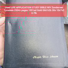 Used LIFE APPLICATION STUDY BIBLE NIV Zondervan Tynsdale 2504+ pages 1991ed Gold