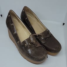 Michael Kors brown wedge oxford shoe 8.5