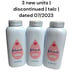 Johnson’s & Johnson's Baby Powder Pink Label 200g each Talc Paraben Free 3 lot