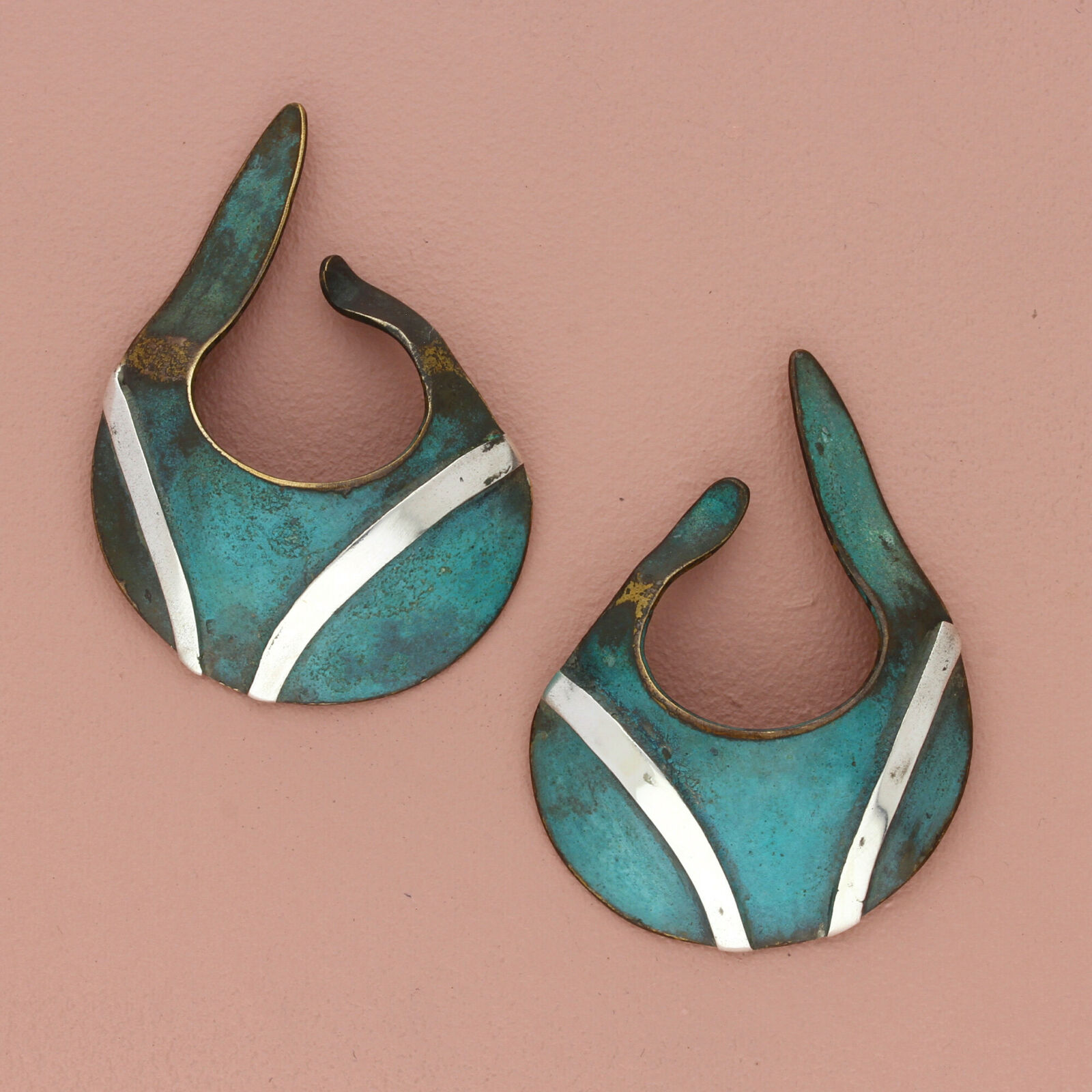 ⚡️clearance⚡️ lazaro gutierrez sterling mexico brass sling ear cuff earrings